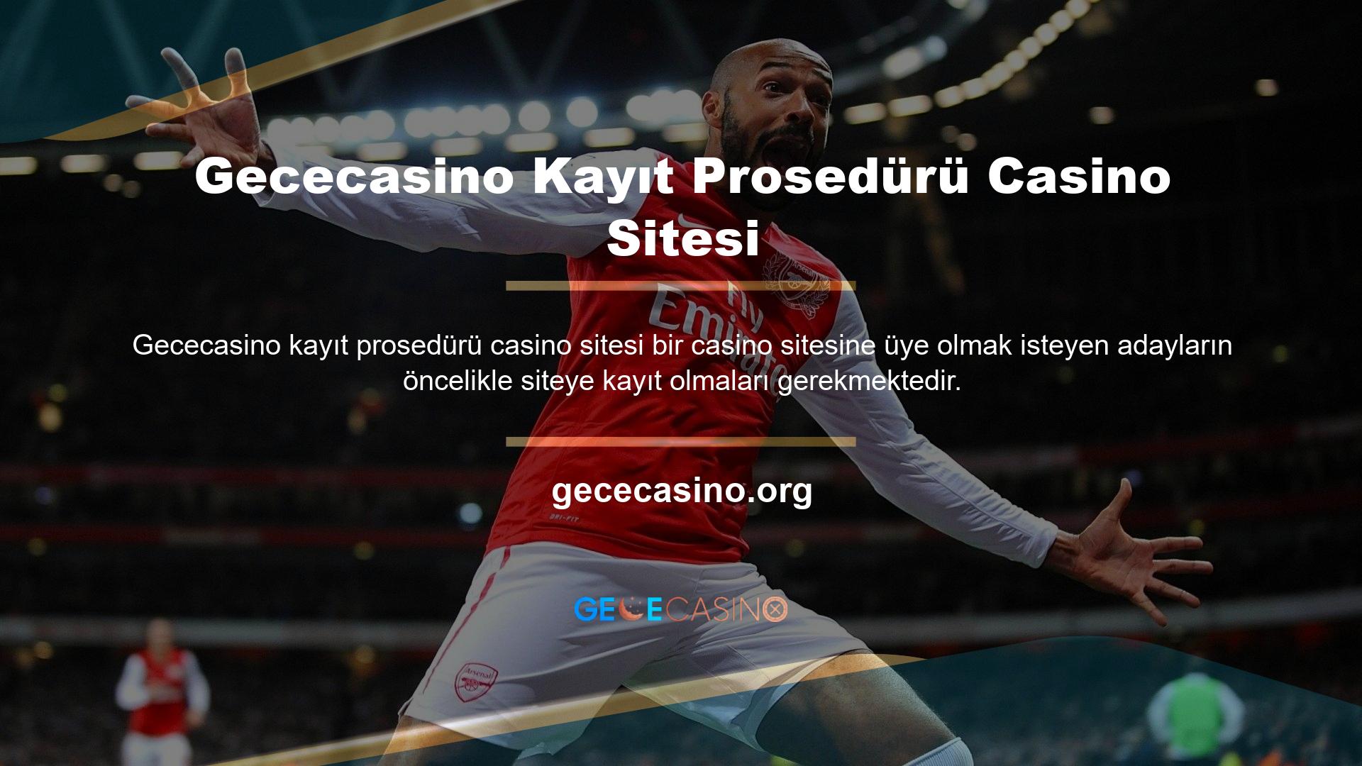 Casino tutkunları Gececasino resmi web sitesi hesapları ile en iyi güvenlik garantisine sahip olabilirler